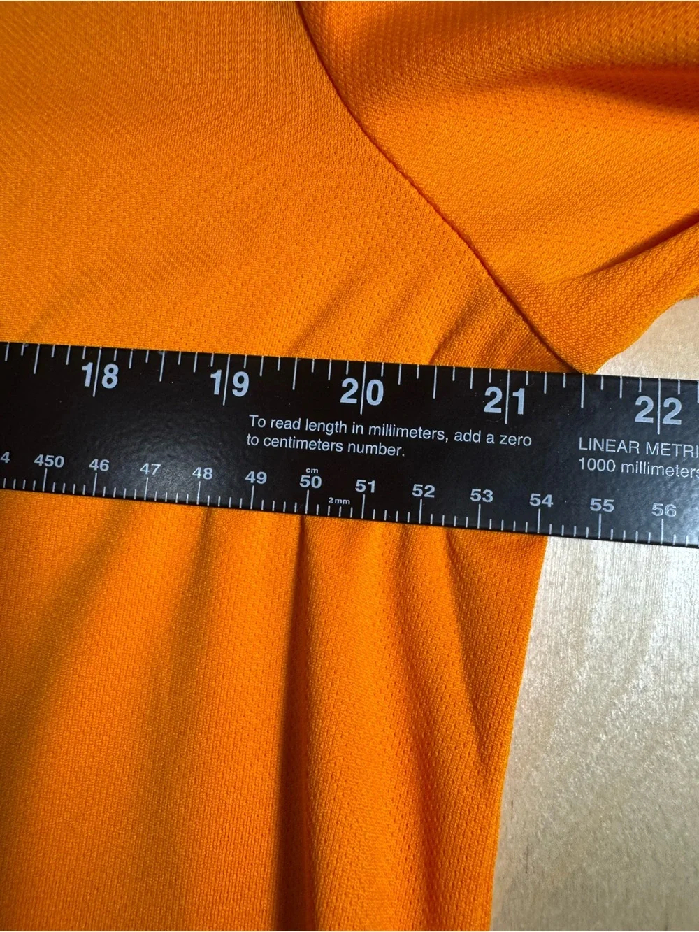 Nike Men's Bright Orange Polo with White Trim and Sleeve Logo Size Medium